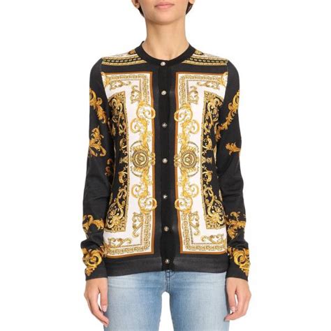 versace cardigan|versace jumper women's.